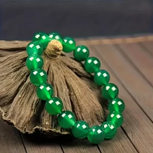 1pc Natural Stone Bracelet, 10mm Beaded Jewelry - 图片 2